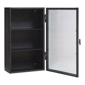 Dulap de perete cu usa sticla canelata Zundert 60x35x15 cm [en.casa]