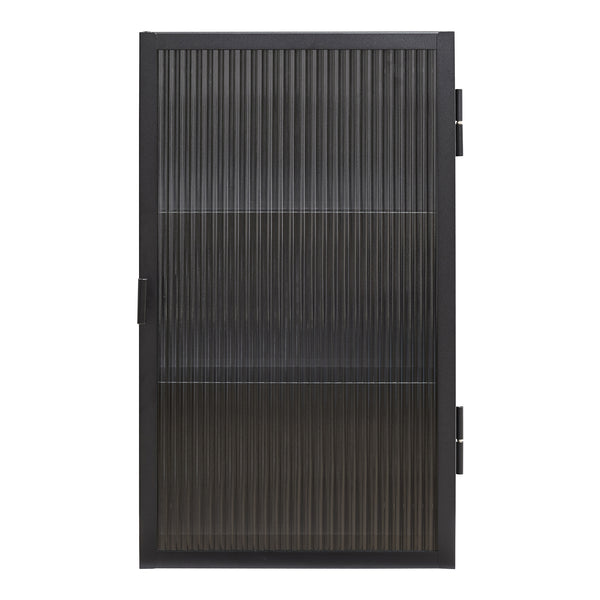 Dulap de perete cu usa sticla canelata Zundert 60x35x15 cm [en.casa]