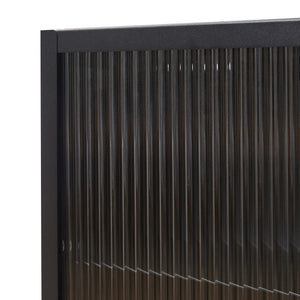 Dulap de perete cu usa sticla canelata Zundert 60x35x15 cm [en.casa]