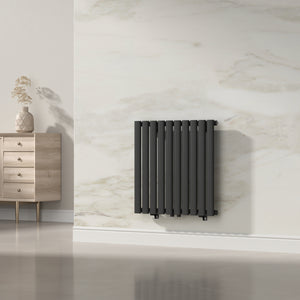Radiator Nore 60x60cm negru 449W [neu.haus]