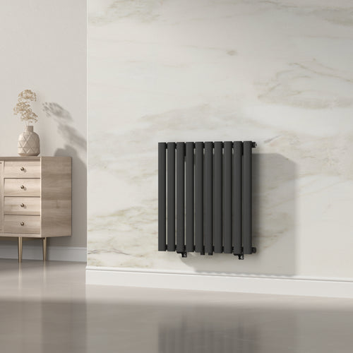 Radiator Nore 60x60cm negru 449W [neu.haus]