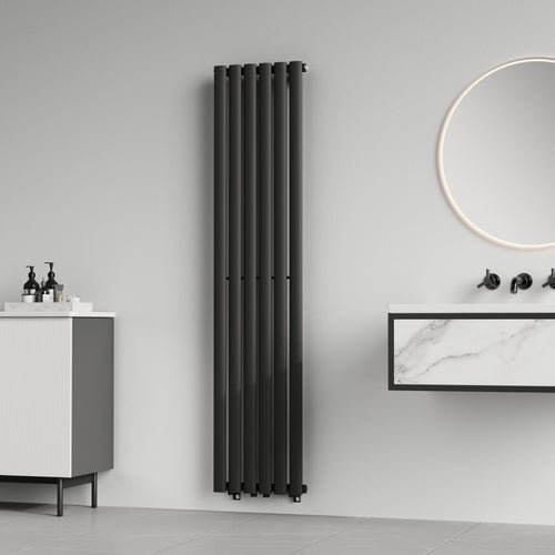 Radiator Nore 160x36cm negru 636W [neu.haus]