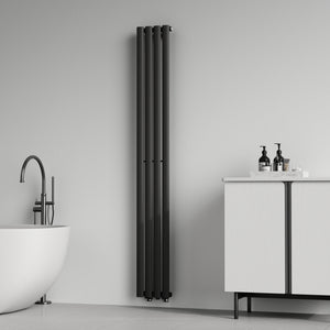 Radiator Nore 180x24cm negru 484W [neu.haus]
