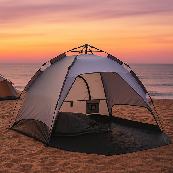 Cort plaja Mullsjö 215 x 135 x 140 cm culori diferite [pro.tec]