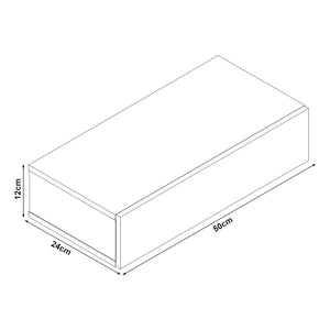 Raft perete Iola1 cu sertar culori diferite [en.casa] 