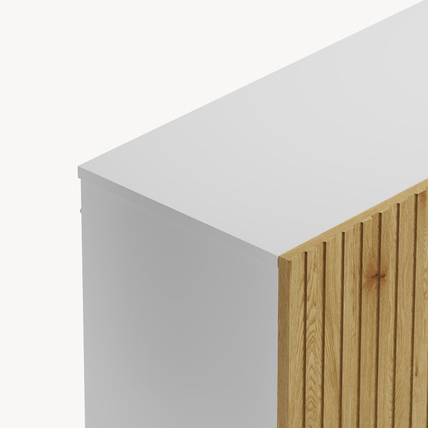 Raft carti cu 3 usi Verhundar 102x120x30 cm [en.casa]