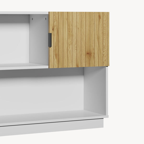 Raft carti cu 3 usi Verhundar 102x120x30 cm [en.casa]