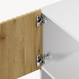 Raft carti cu 3 usi Verhundar 102x120x30 cm [en.casa]