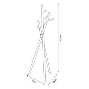 Cuier pom Laerdal 172x49x49 cm otel [en.casa]