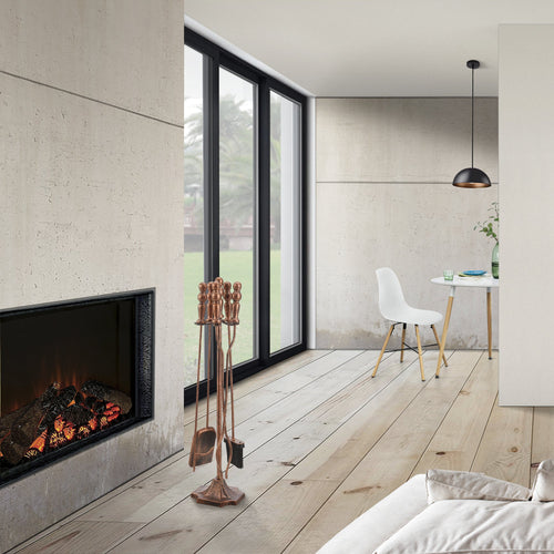 Set accesorii semineu Dovre 80 x 17,5 cm metal culori diferite [en.casa]