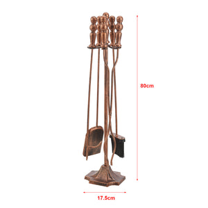 Set accesorii semineu Dovre 80 x 17,5 cm metal culori diferite [en.casa]