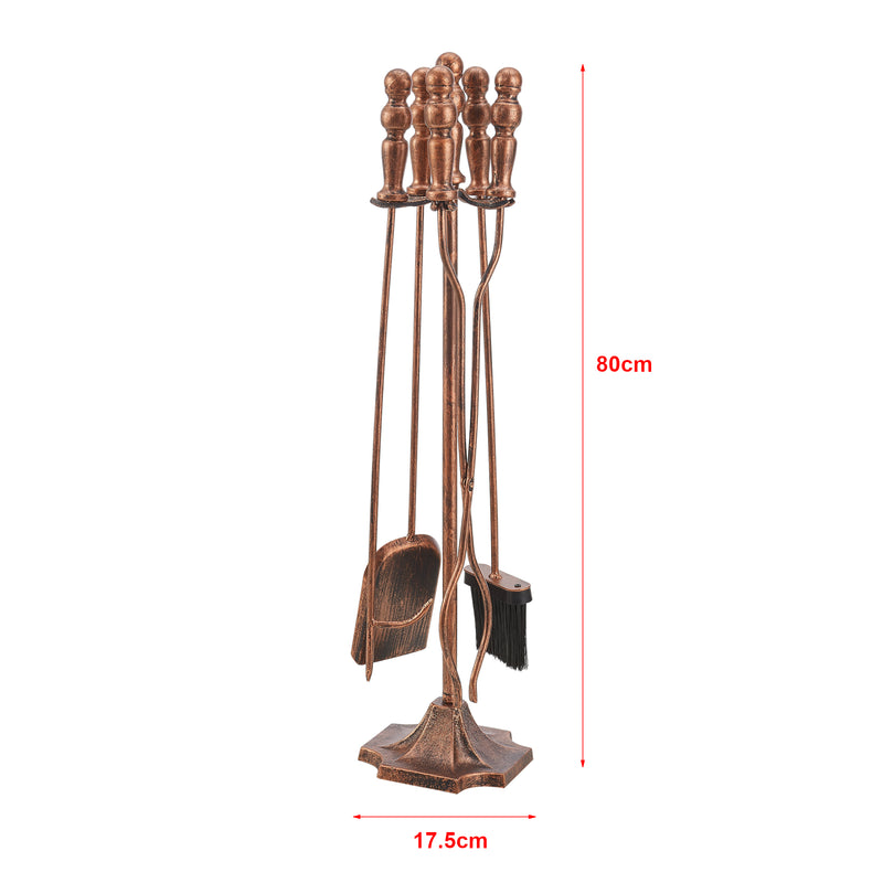 Schiță cotată Set accesorii semineu Dovre 80 x 17,5 cm metal culori diferite [en.casa]