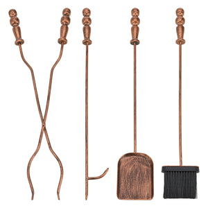 Set accesorii semineu Dovre 80 x 17,5 cm metal culori diferite [en.casa]