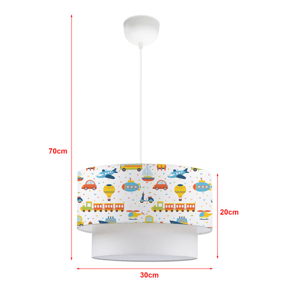 Lampa suspendata camera copii Lurgan 70cm 1 x E27 max 9W [lux.pro]