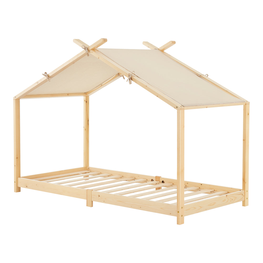 Pat casuta copii Brome 200x90cm [en.casa]