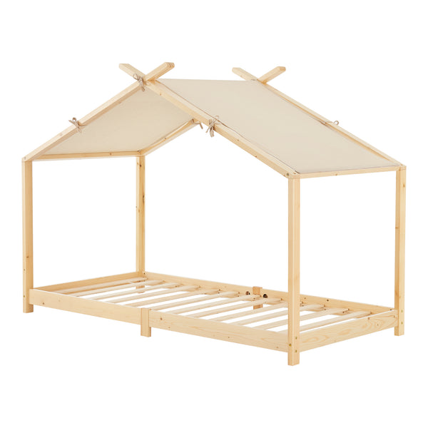 Pat casuta copii Brome 200x90cm [en.casa]
