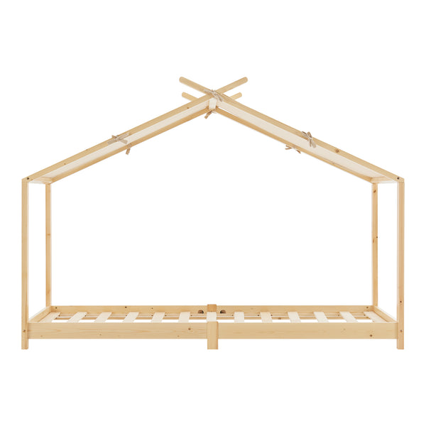 Pat casuta copii Brome 200x90cm [en.casa]