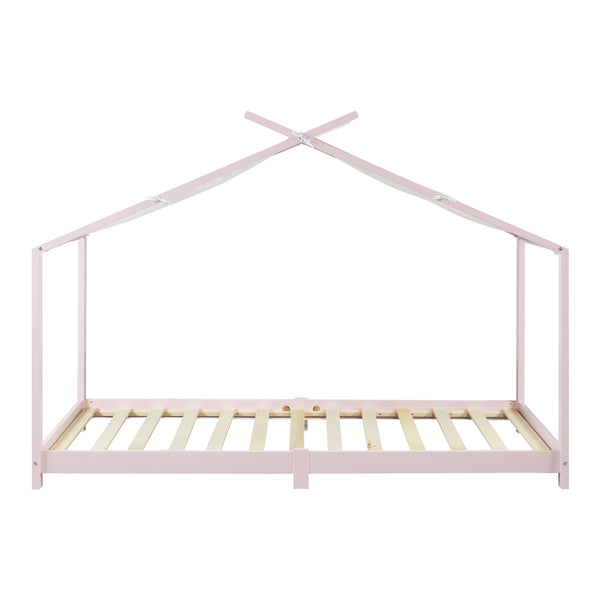 Pat casuta copii cu saltea Brome 200x90cm [en.casa]