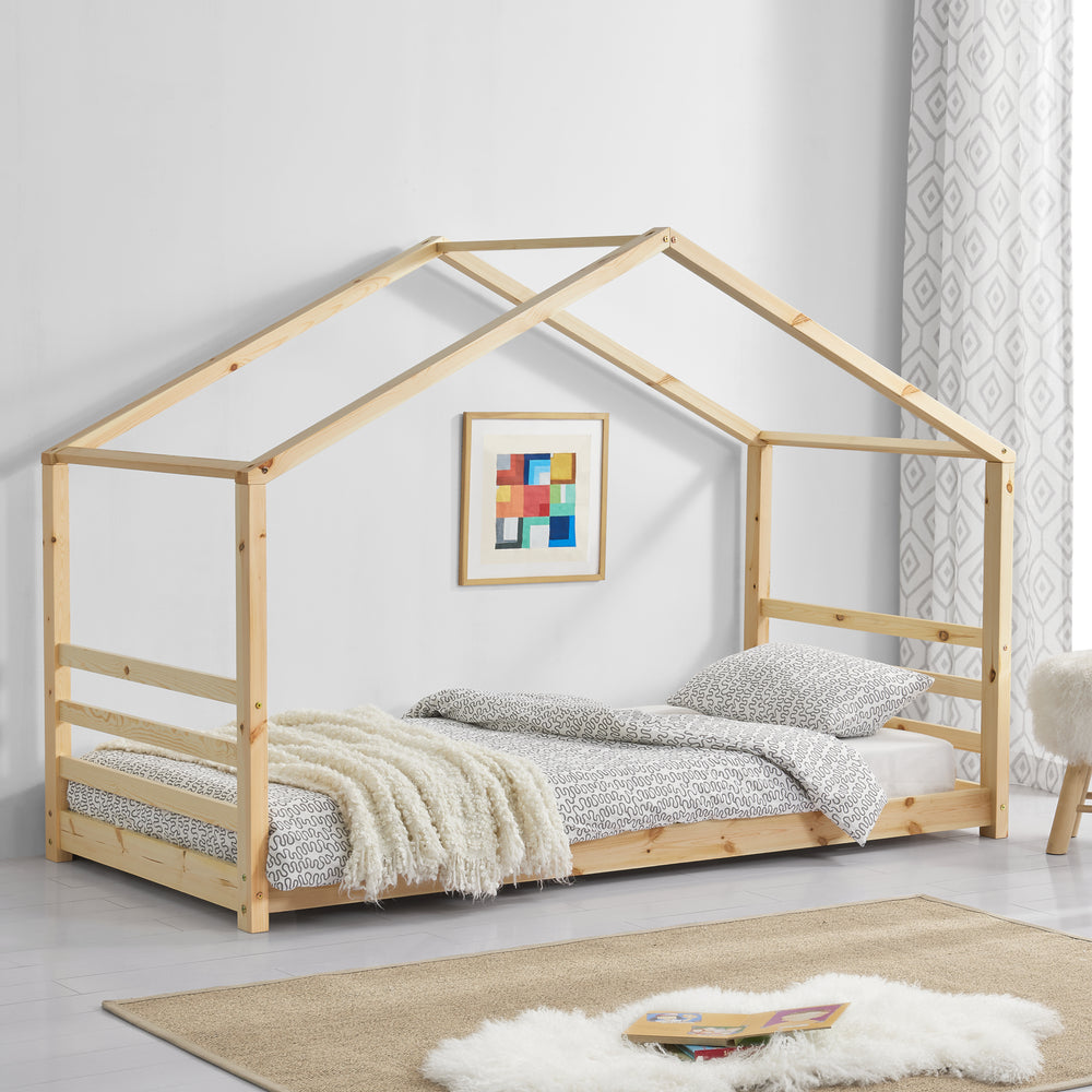 Kinderbett Vardø Holz/Weiß in verschiedenen Größen [en.casa] - premiumXL