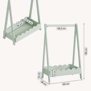 Suport haine copii Vestnes 99x66x38 cm [en.casa]