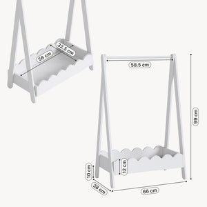 Suport haine copii Vestnes 99x66x38 cm [en.casa]
