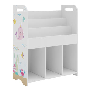 Raft copii Røyrvik 75x62x29cm alb [en.casa]