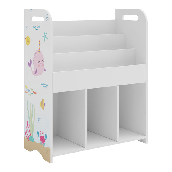 Raft copii Røyrvik 75x62x29cm alb [en.casa]