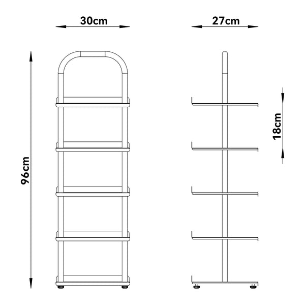 Raft pantofi copii Poytya 96x30x27 cm [en.casa]