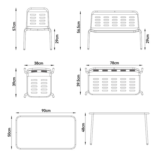 Set mobilier copii Etroubles multicolor [casa.pro]