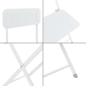 Set 2 scaune pliabile Sande 84,5x42x50cm otel [en.casa]