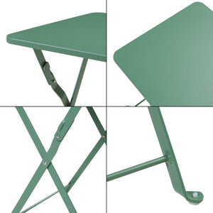 Masa camping pliabila Vegårshei 45x40x40cm otel [en.casa]