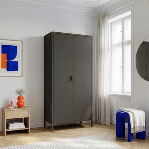 Dulap haine cu 2 usi Esteli 170x80x45 cm otel [en.casa]