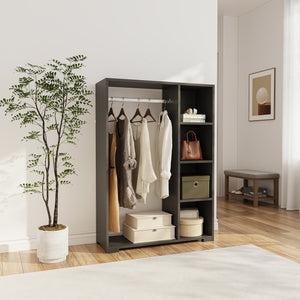 Dulap haine deschis Nesbyen 126x90x30cm PAL plastic [en.casa]