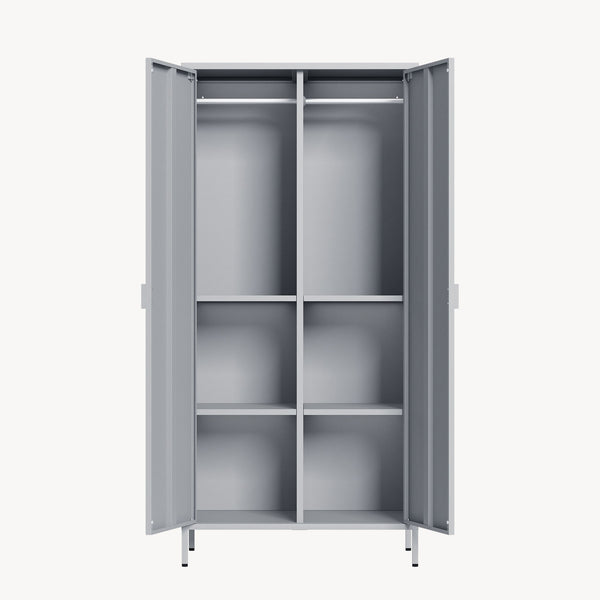 Dulap haine cu 2 usi Esteli 170x80x45 cm otel [en.casa]