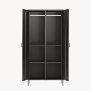 Dulap haine cu 2 usi Esteli 170x80x45 cm otel [en.casa]