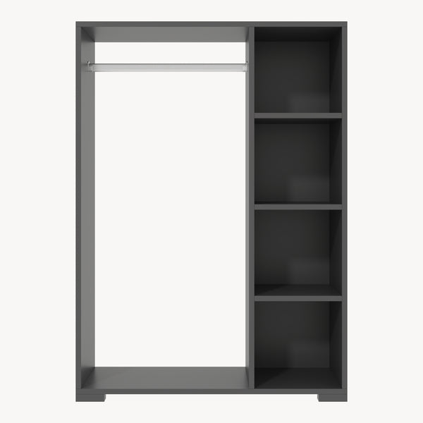 Dulap haine deschis Nesbyen 126x90x30cm PAL plastic [en.casa]