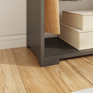 Dulap haine deschis Nesbyen 126x90x30cm PAL plastic [en.casa]