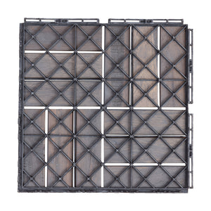 Set 10 buc placi podea exterior Alliste 30x30cm montaj click [casa.pro]
