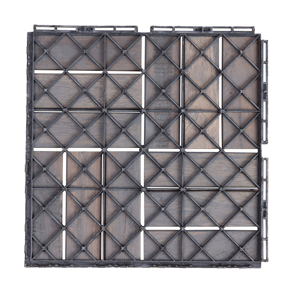 Set 10 buc placi podea exterior Alliste 30x30cm montaj click [casa.pro]