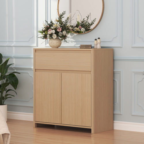 Dulap auxiliar Takranmaa 88x79x39 cm aspect stejar [en.casa]
