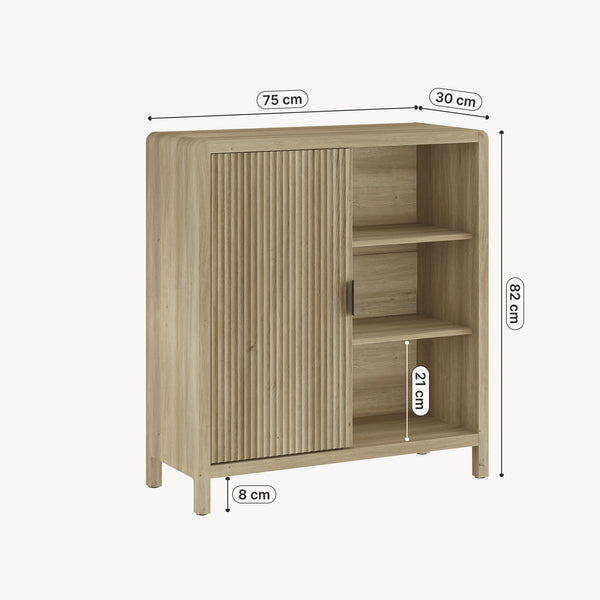 Comoda Lukkodso 82x75x30 cm [en.casa]