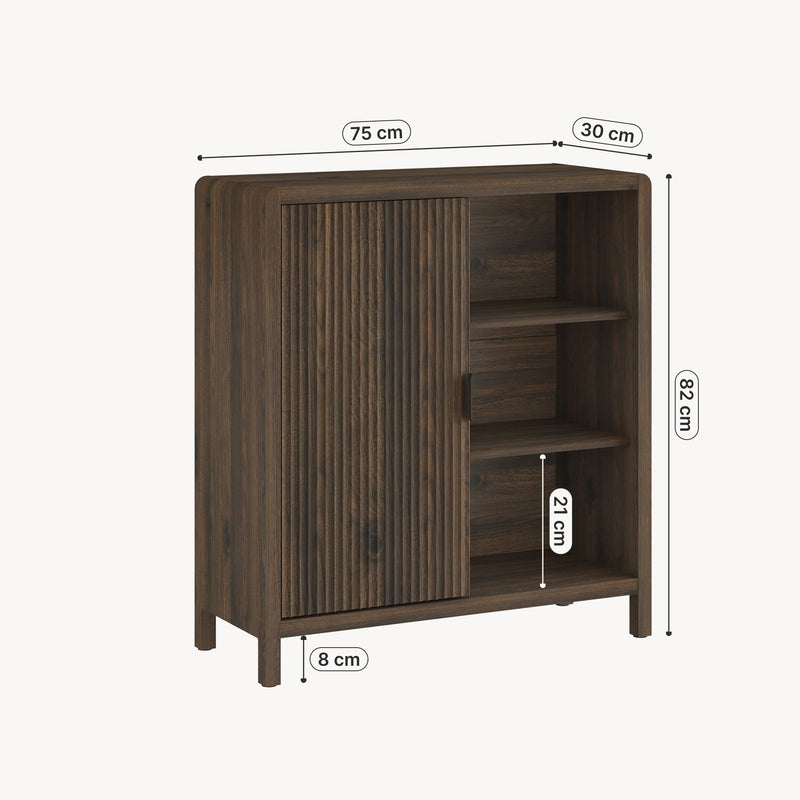 Schiță cotată Comoda Lukkodso 82x75x30 cm [en.casa]