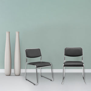 Scaune birou Comfort set 4 buc piele sintetica culori diferite [pro.tec]