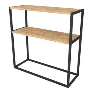 Masa consola cu raft Hemsedal 90x90x33,5 cm [en.casa]