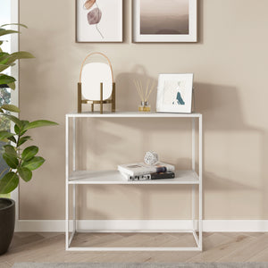 Masa consola Stromstad 80x80x26 cm otel  [en.casa]