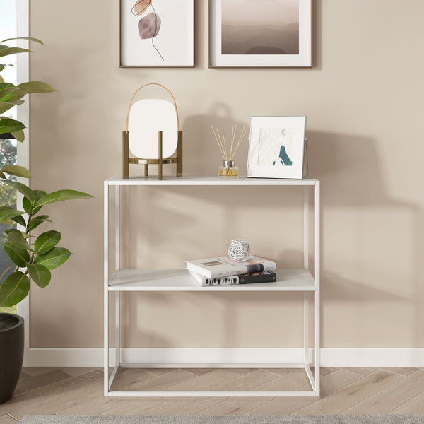 Masa consola Stromstad 80x80x26 cm otel  [en.casa]