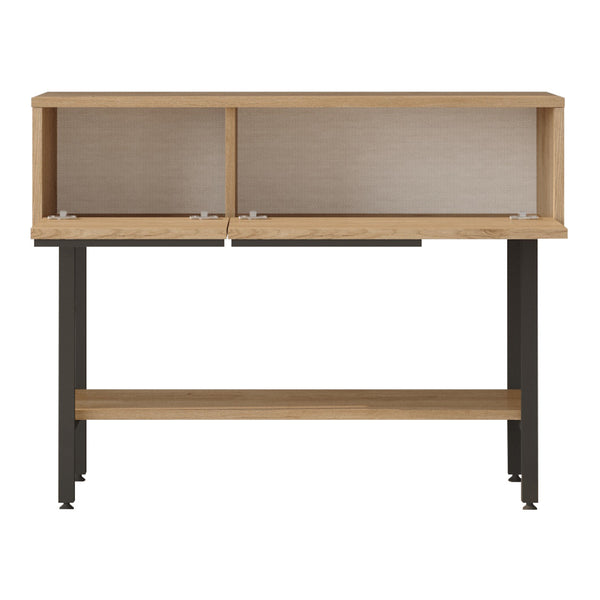 Masa consola cu 2 usi rabatabile si 1 raft Vesanto 100x29,5x76cm [en.casa]