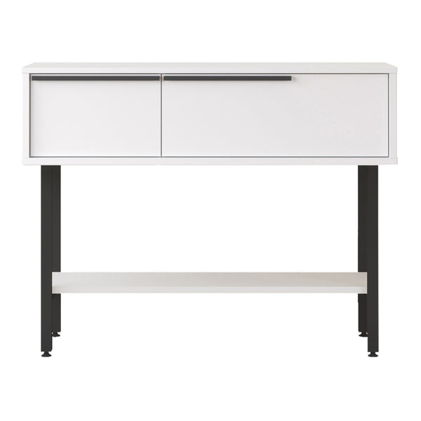 Masa consola cu 2 usi rabatabile si 1 raft Vesanto 100x29,5x76cm [en.casa]