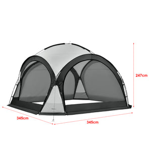 Pavilion gradina Grastorp cu iluminat LED culori diferite [pro.tec]