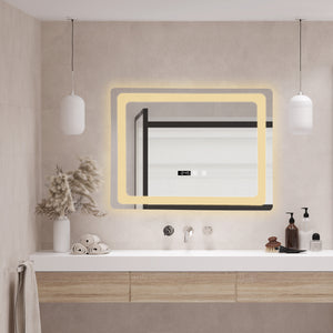 Oglinda baie Casoli LED argintiu masuri diferite [pro.tec]